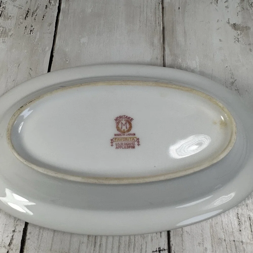 Vintage Noritake Favorita‎ Relish Dish Oval Bowl  8.5